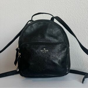 KATE SPADE Black Leather Mini Emma Lina Hudson Backpack Shoulder Bag